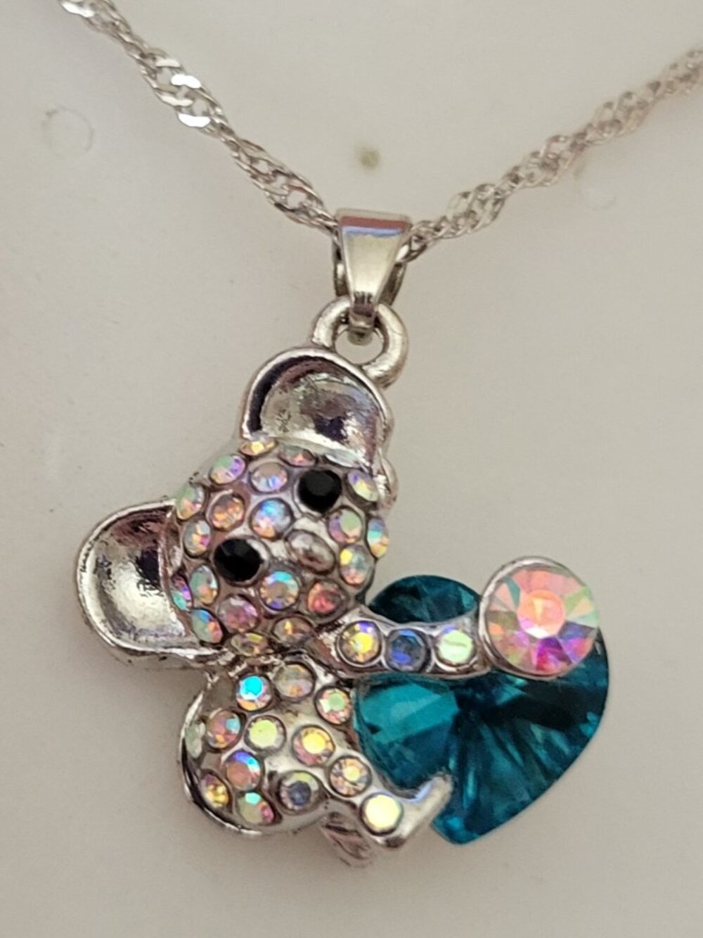 Multi-Colored Rhinestone Bear